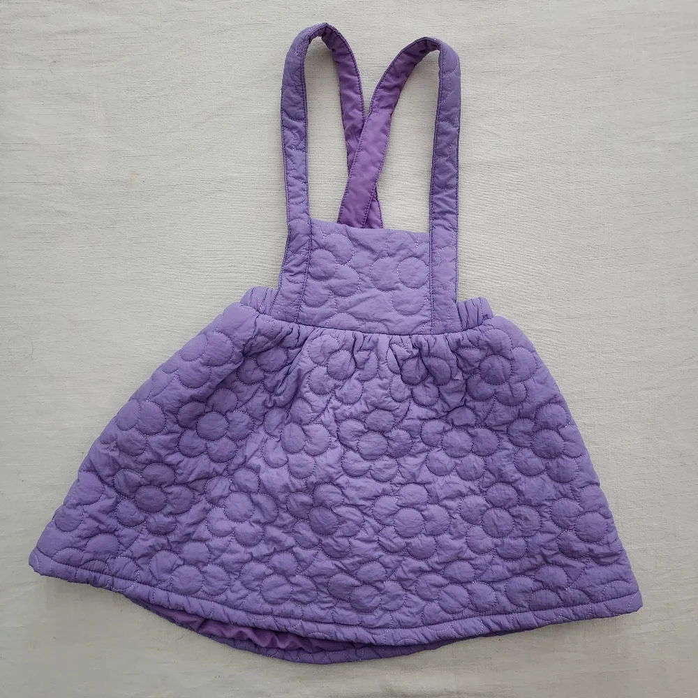 Purple floral dress kids girls 7